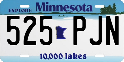 MN license plate 525PJN