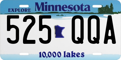 MN license plate 525QQA