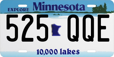 MN license plate 525QQE