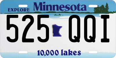 MN license plate 525QQI