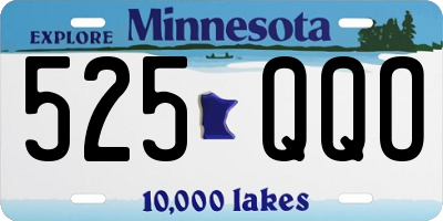 MN license plate 525QQO