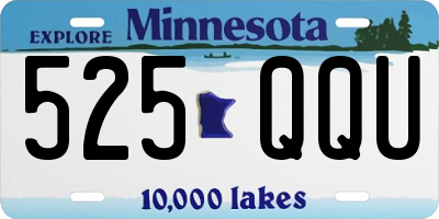 MN license plate 525QQU
