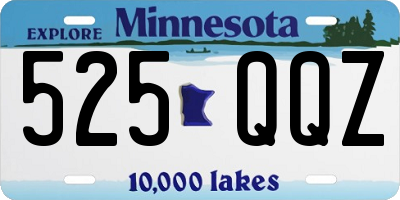 MN license plate 525QQZ