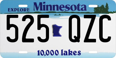 MN license plate 525QZC