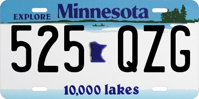 MN license plate 525QZG
