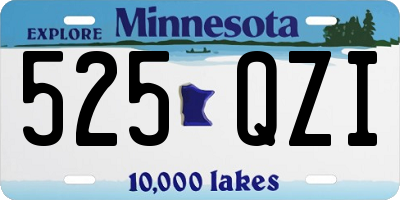MN license plate 525QZI