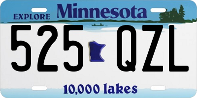 MN license plate 525QZL