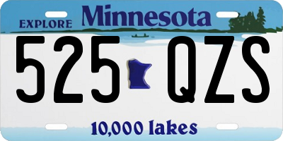 MN license plate 525QZS