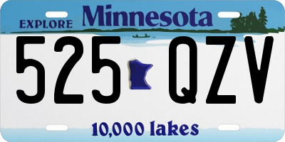 MN license plate 525QZV