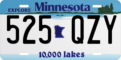 MN license plate 525QZY