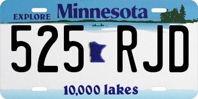 MN license plate 525RJD