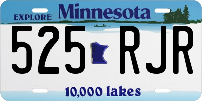 MN license plate 525RJR