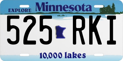 MN license plate 525RKI