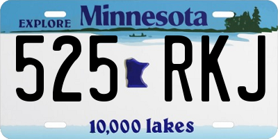 MN license plate 525RKJ