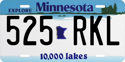 MN license plate 525RKL