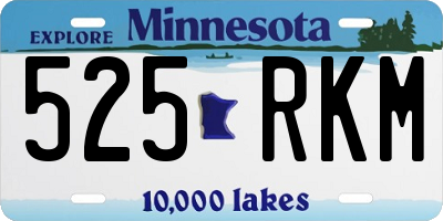 MN license plate 525RKM