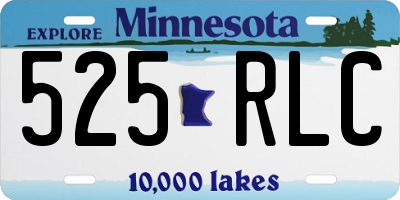 MN license plate 525RLC