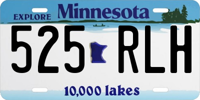 MN license plate 525RLH