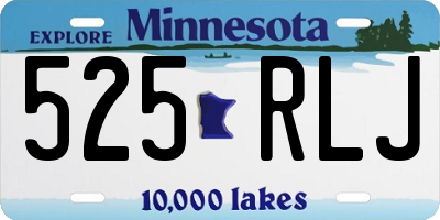MN license plate 525RLJ