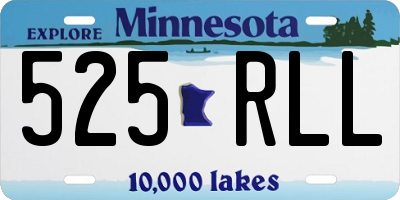 MN license plate 525RLL