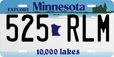 MN license plate 525RLM