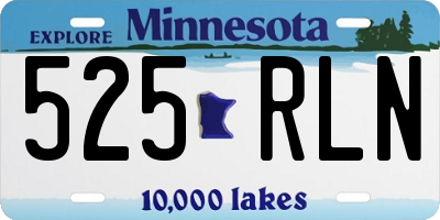 MN license plate 525RLN