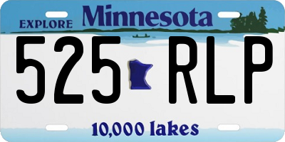 MN license plate 525RLP
