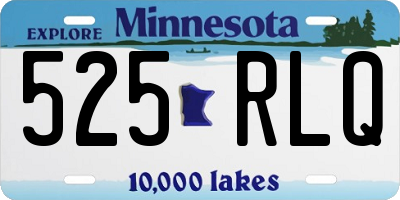 MN license plate 525RLQ