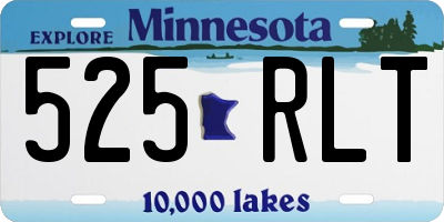 MN license plate 525RLT