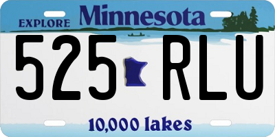 MN license plate 525RLU
