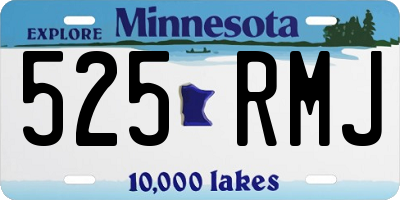 MN license plate 525RMJ
