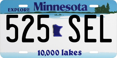 MN license plate 525SEL
