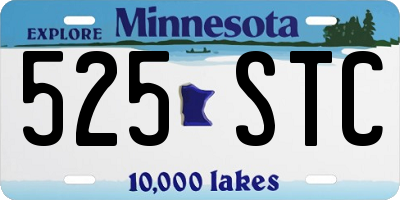 MN license plate 525STC