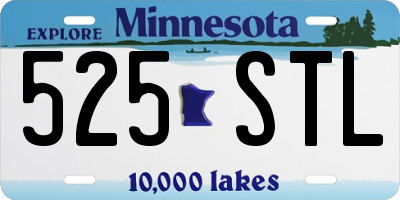 MN license plate 525STL
