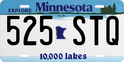 MN license plate 525STQ
