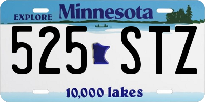 MN license plate 525STZ