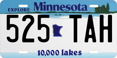 MN license plate 525TAH