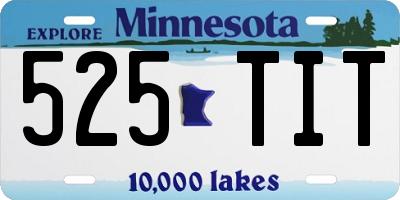 MN license plate 525TIT
