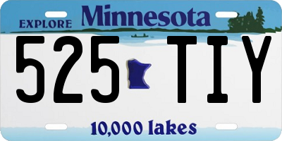 MN license plate 525TIY