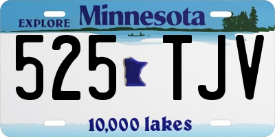 MN license plate 525TJV