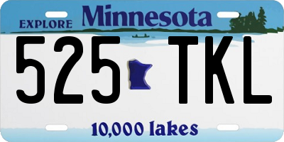 MN license plate 525TKL