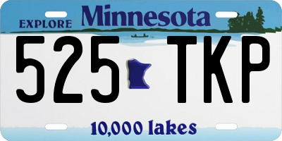 MN license plate 525TKP