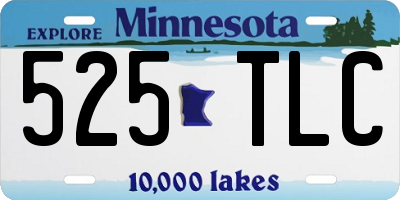 MN license plate 525TLC