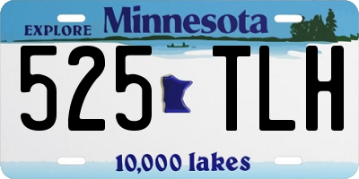 MN license plate 525TLH