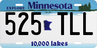 MN license plate 525TLL