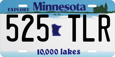 MN license plate 525TLR