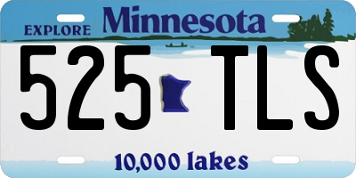 MN license plate 525TLS
