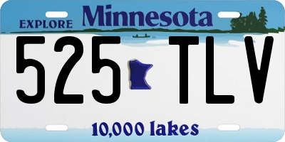 MN license plate 525TLV
