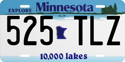 MN license plate 525TLZ