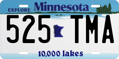 MN license plate 525TMA